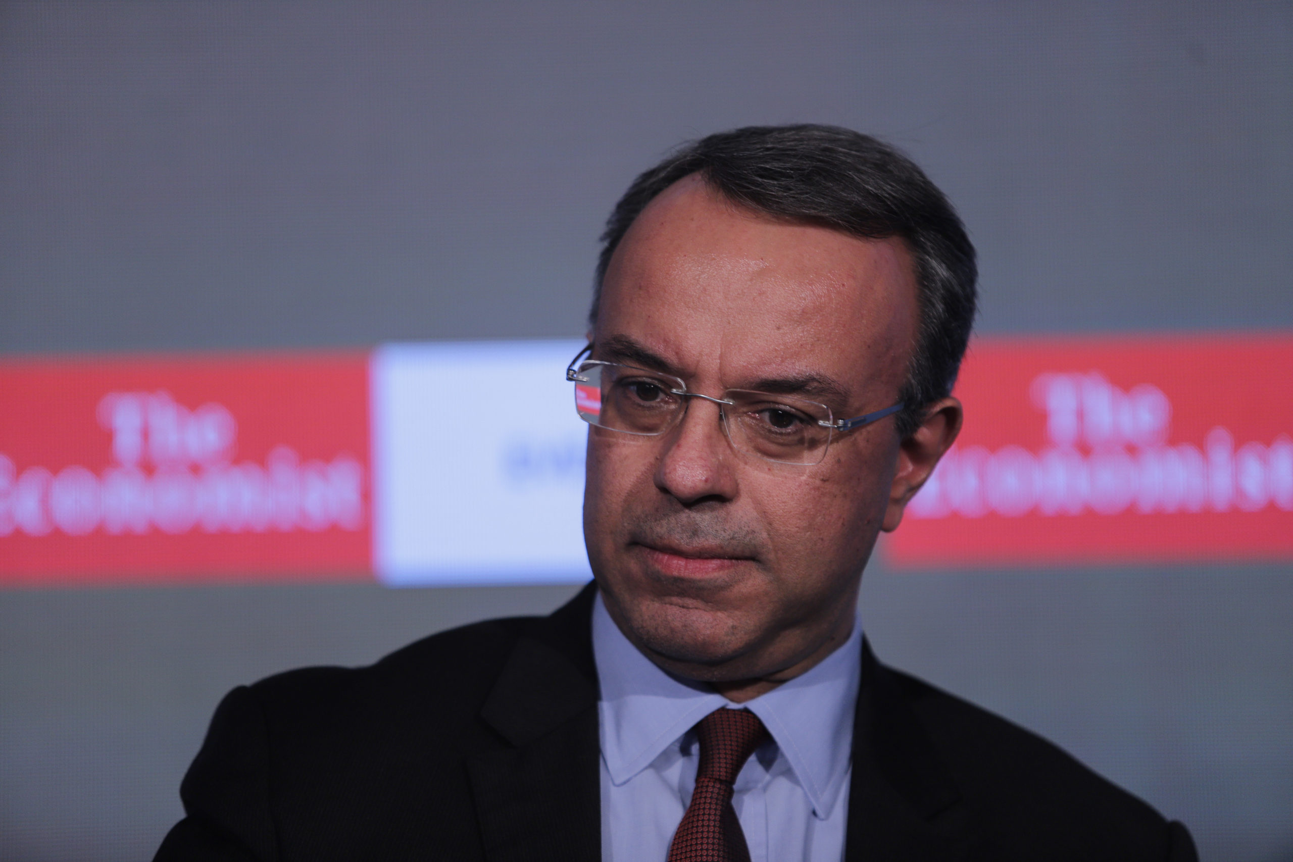 Ο υπουργός Οικονομικών Χρήστος Σταϊκούρας σε παλιά ομιλία του στο συνέδριο του Economist